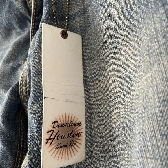 Twenty X Houston Jr Womens Jeans Size 7 Low Rise Slim Fit Pockets Bling Denim - Picture 7 of 15